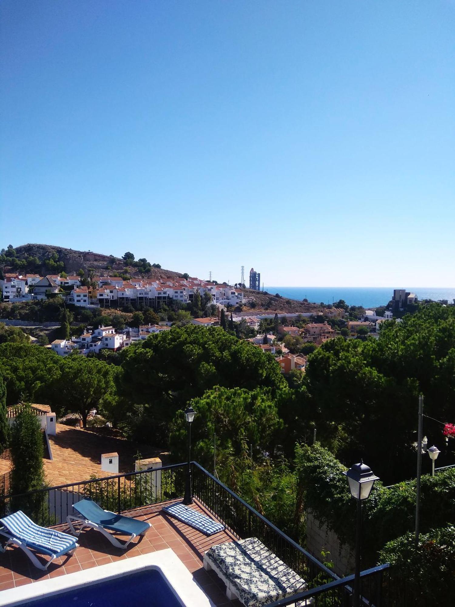 Apartamento en Villa con Piscina Malaga Bagian luar foto